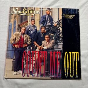 New Edition Count Me Out 12" Vinyl Single 45 RPM Promo 1985 R&B Soul MCA-23595